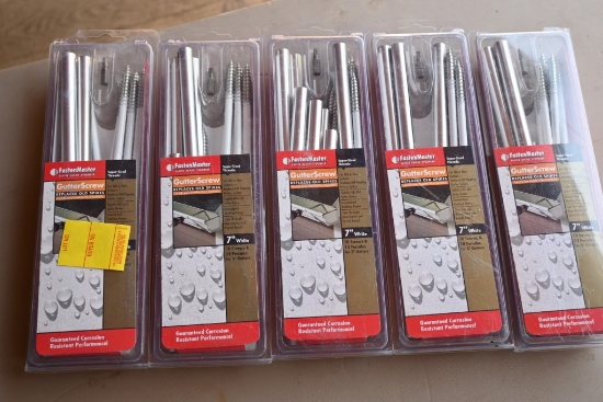 5 FastenMaster 7" Gutter Screw Kits