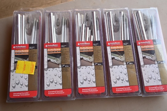5 FastenMaster 7" Gutter Screw Kits