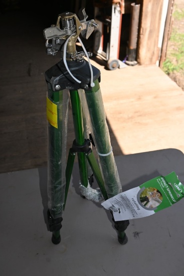 Orbit Brass Impact Sprinkler on Tri-Pod