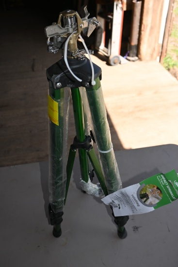 Orbit Brass Impact Sprinkler on Tri-Pod