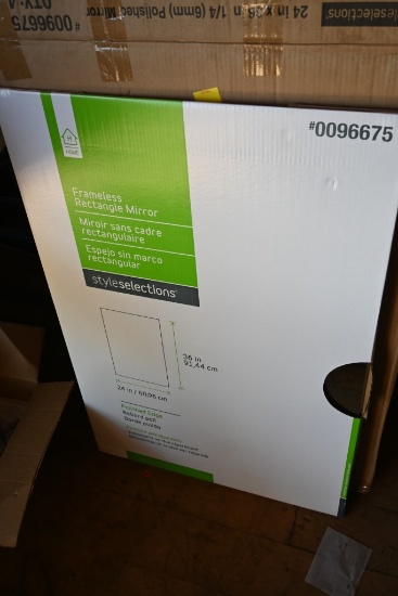 Style Selections Frameless Rectangle Mirror