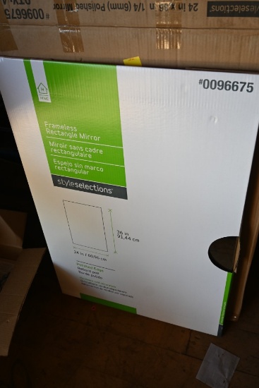 Style Selections Frameless Rectangle Mirror