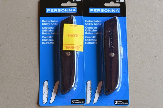 2 Personna Retractable Utility Knives