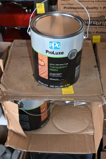 4 Gallons of PPG ProLuxe CETOL SRD Wood Finish transparent Matte Mahogany 045