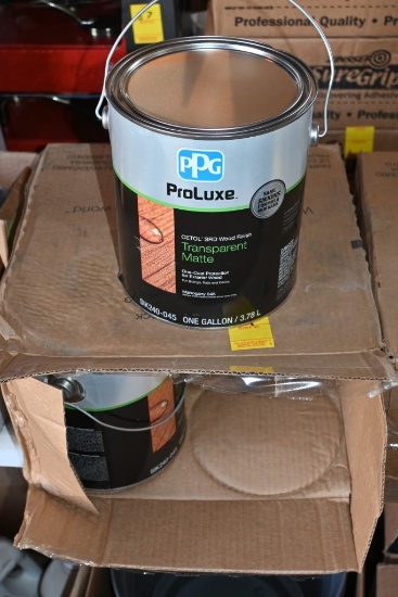 4 Gallons of PPG ProLuxe CETOL SRD Wood Finish transparent Matte Mahogany 045