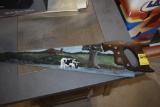 Hand Saw with Painted Farm Scene