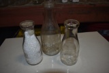 3 Milk Bottles