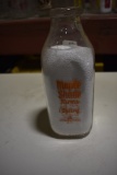 Maple Shade Farm's Dairy of Horseheads NY Quart Milk Bottle