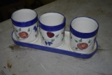 Princess House Orchard Melody Ceramic Pot Set