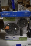 Oxygenics Black Two Piece Shower Head Set