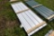 32 Pieces of 10' Sections of White Corrugated Metal Paneling