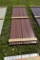 23 Pieces of 10' Sections of Light Brown Corrugated Metal Paneling