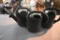 Three Plastic Watering Cans
