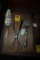 Three Serving Utensils on a Wooden Plaque