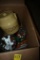 Box of Cookie Cutters and Cookie Jar