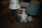 Two Lamps and a Wall Hanging Chicken