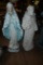 Concrete Statues of Virgin Mary and Saint Francis of Assisi