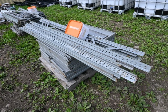 Pallet of Metal Shelving