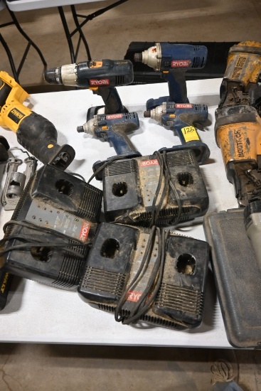 Group of Ryobi Tools