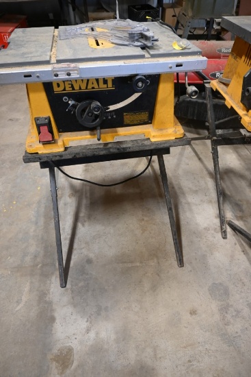 DeWalt Table Saw on Stand