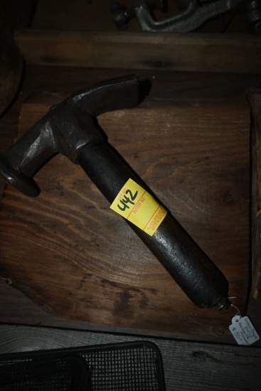 Blacksmith's Hammer on a Wooden Plaque