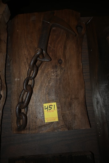 Vintage Tool on a Wooden Plaque