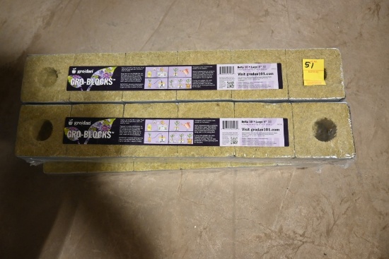 Four Grodan Grow Blocks
