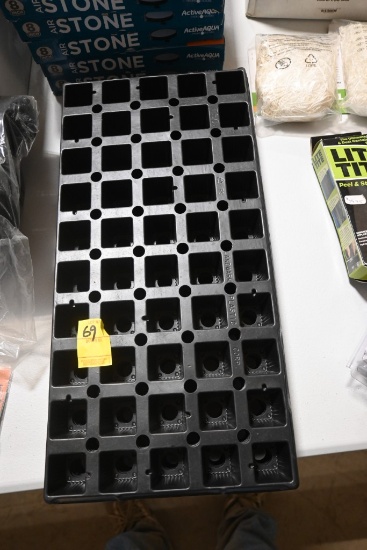 Eight Plastic Plant Trays