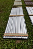 30 Pieces of 10' Sections of Galvanized Corrugated Metal Paneling