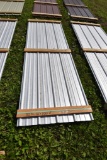 30 Pieces of 10' Sections of Galvanized Corrugated Metal Paneling