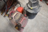 Shop Vac and Four Gas Cans