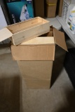 Box with 10 Wooden Organizers and Sliding Wooden Lids