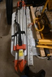 Measuring Stick and Transit Tripod