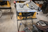DeWalt Table Saw on Stand
