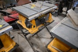 DeWalt Table Saw on Stand