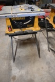 DeWalt Table Saw on Stand