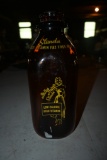Dallas Dairy Amber Quart Milk Bottle