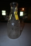 Schering's of Binghamton New York Quart Milk Bottle
