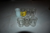 Seven Misc Creamer Bottles
