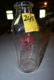 Callahan's Farm Dairy of Corning New York Quart Milk Bottle
