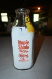 Maple Shade Farms Dairy of Horseheads New York Quart Milk Bottle