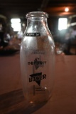 Bower Dairy Products Quart Milk Bottle