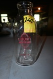 Lieblang's Dairy of Trenton New Jersey Quart Milk Bottle