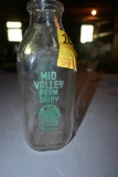 Mid Valley Farm Dairy Quart Milk Bottle