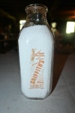 Griffith's Milk of Elmira New York Quart Milk Bottle