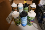 Seven One Quart Bottles of Hydroponic Chemicals
