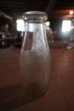 June's Creamery Pint Milk Bottle