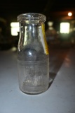 United Farms of Albany New York Half Pint Milk Bottle