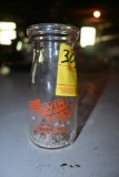 Colvin Dairy of Weedsport New York Half Pink Milk Bottle