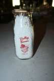 Valley Farms of Elmira New York Half Pint Milk Bottle